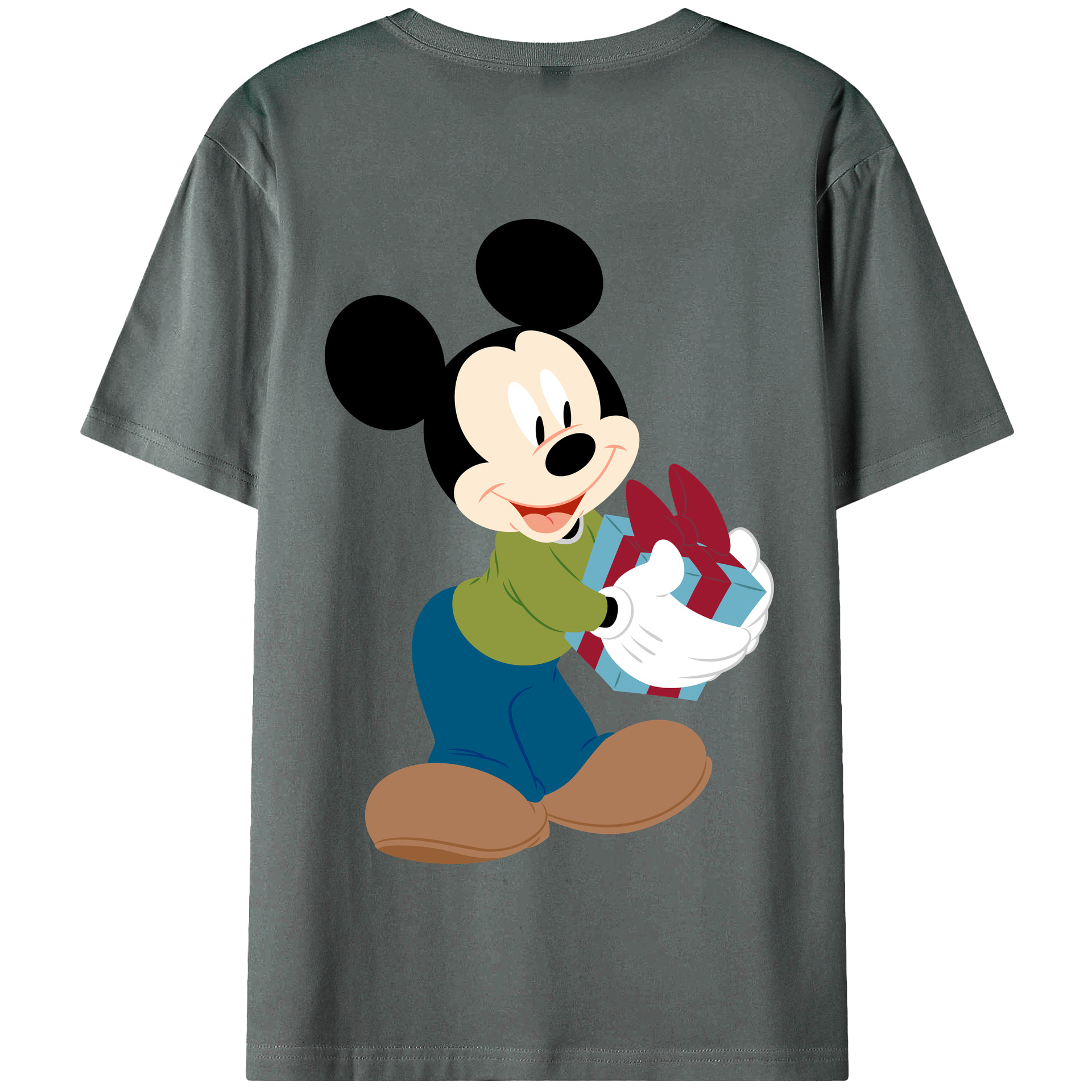 （画像用） ミッキーマウス Mickey Mouse 綿100％半袖Tシャツ（背面プリント）